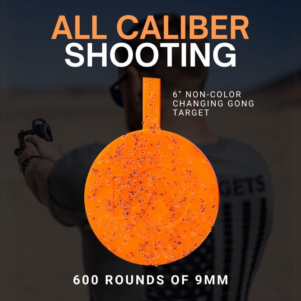 DA Targets Self-Healing for Shooting - Bright Fluorescent 6", Orange