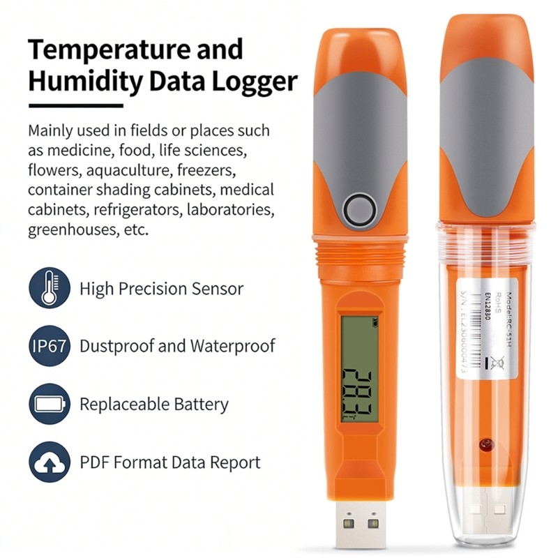 Professional Temperature Humidness Data Logger For Cold Chain With