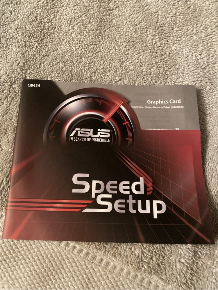 Asus Graphics Card Speed Setup Booklet; 2013