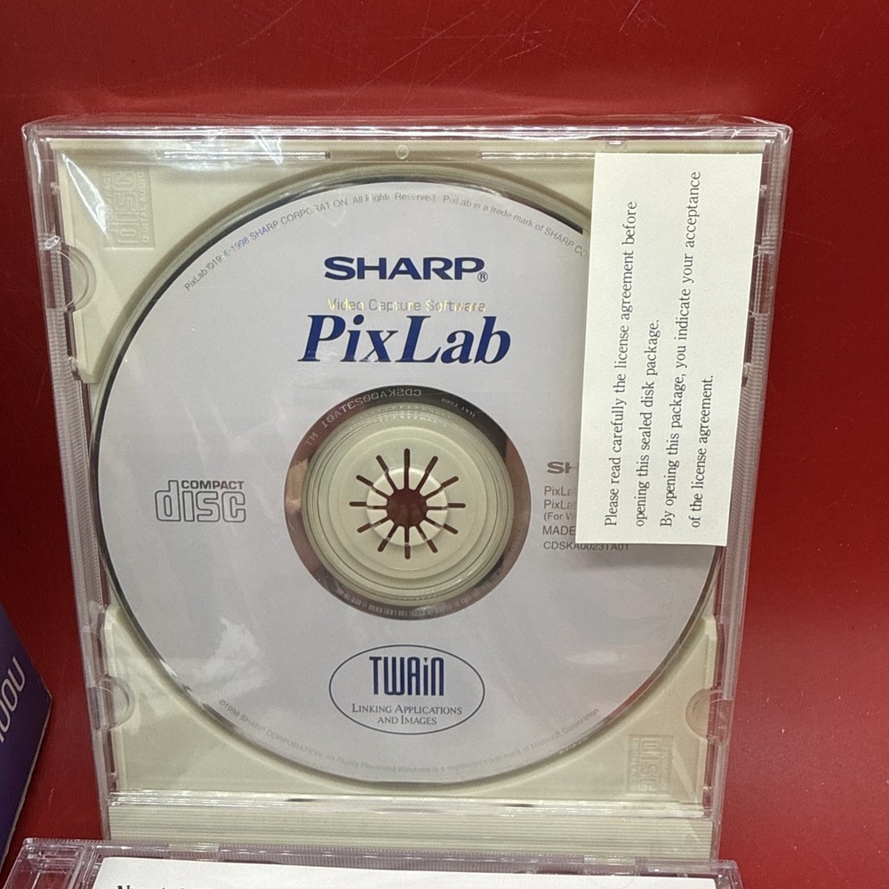 Sharp PixLab Video Capture Software Windows 95/98/NT4.0 For Sharp Camcorder