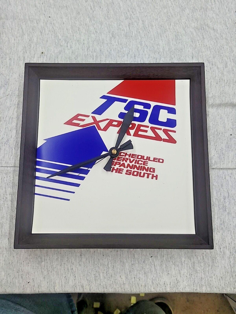 VINTAGE TSC EXPRESS TRUCKING ADVERTISEMENT CLOCK