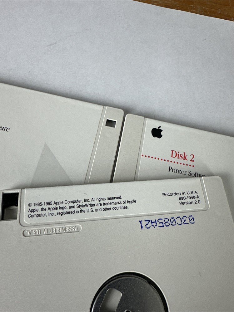 Apple StyleWriter 1200 Printer Macintosh Mac Software & Installation Disks