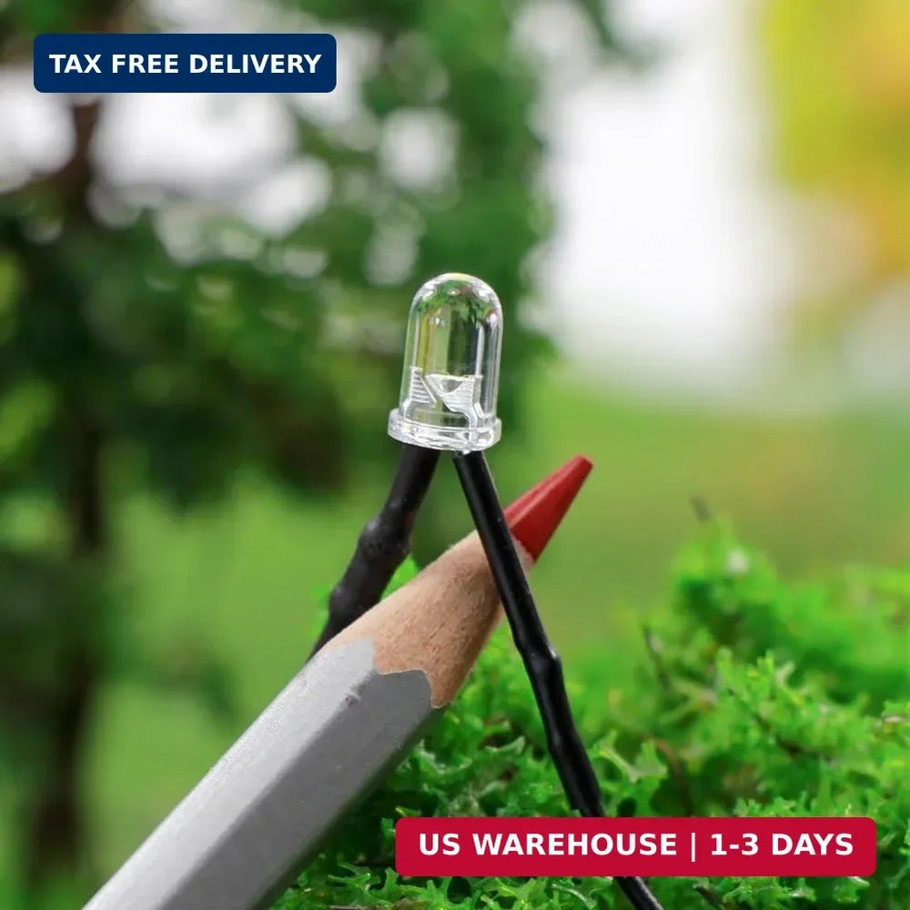 20pcs Pre Wired 5mm Warm White Led Lamp Light Set 12V ~ 18V 5mm,