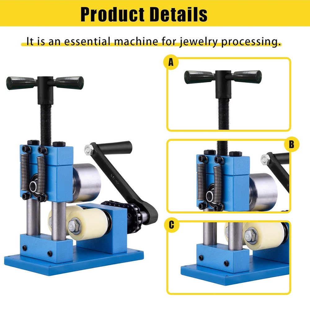 Hand Crank Ring Bracelet Press Bending Machine Making Tool Jewelry Ring Bender