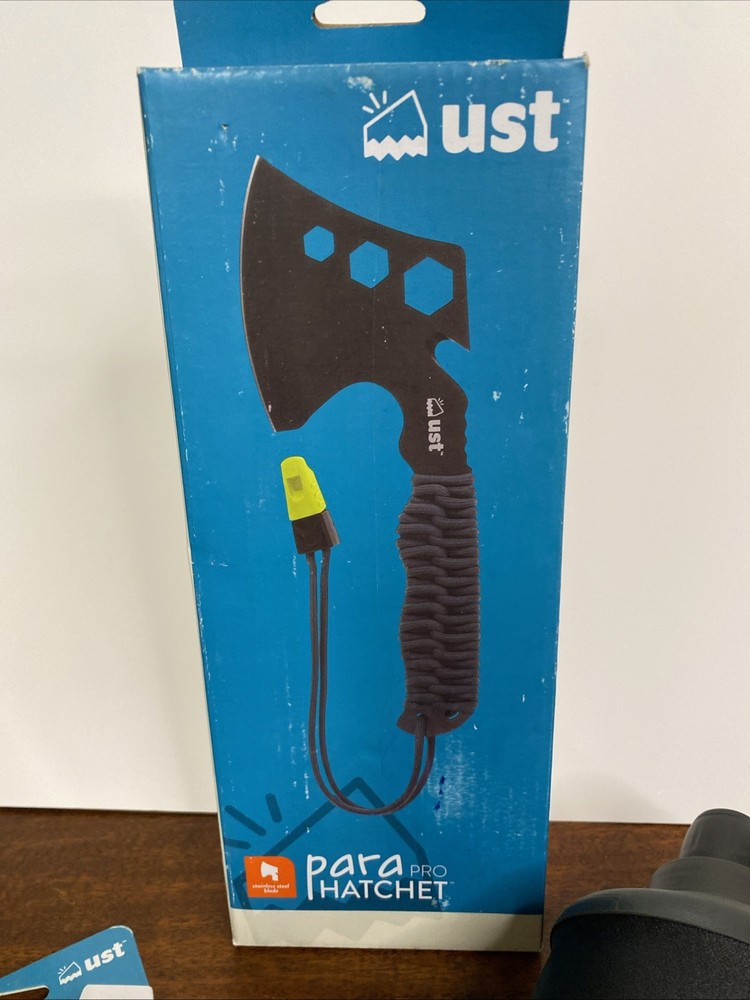 Survival Kit ust para pro hatchet, Whistle, Fire starter, Multi-tool, LifeStraw