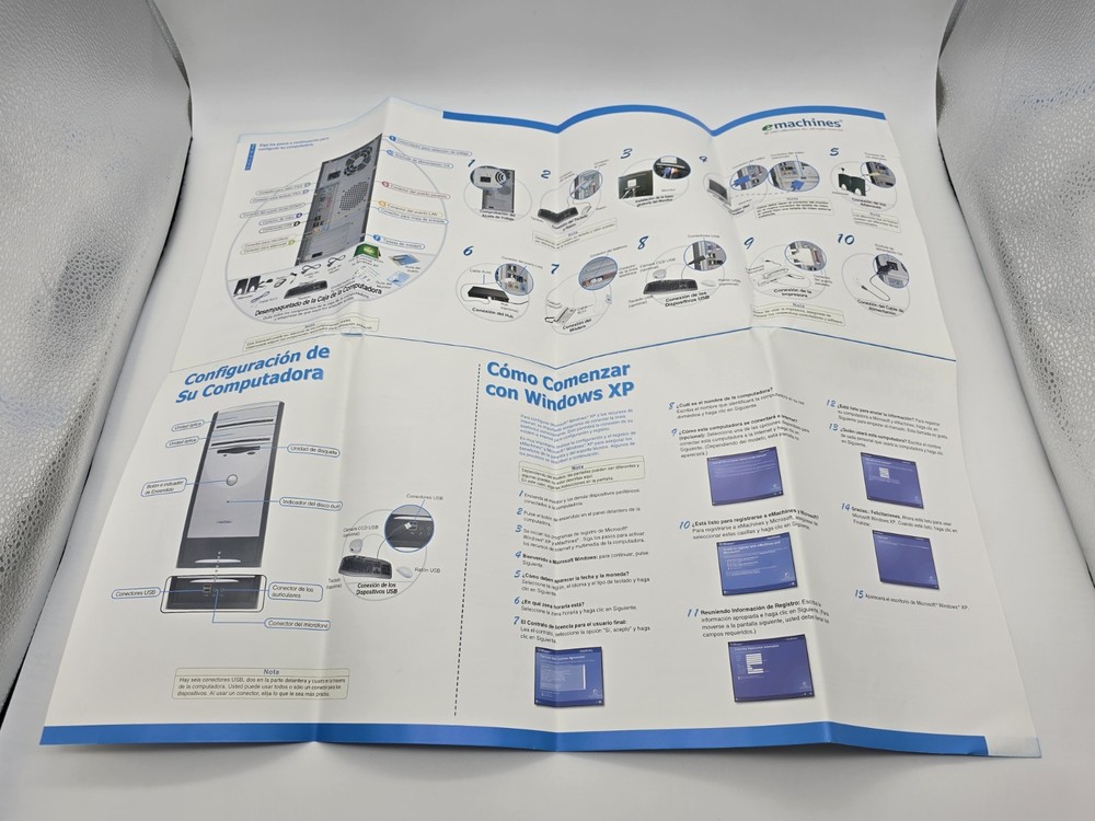 eMachine Model D2685 Restore CD Set Brand New + Various Documentation