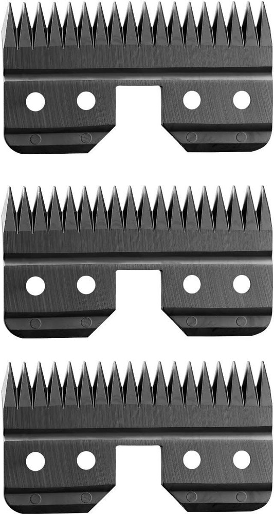 3Pcs Black Fast Feed Ceramic Blades Replacement Blades for Oster Fast Feed Clipp
