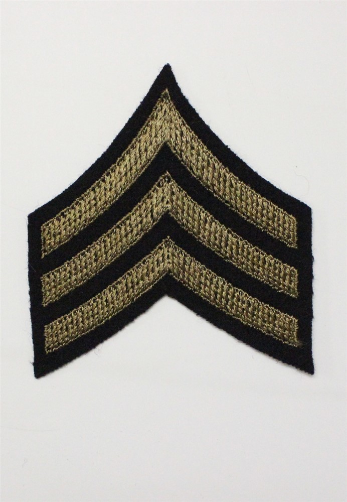 Army Chevron 1937: Sergeant, single - WWII era, on felt