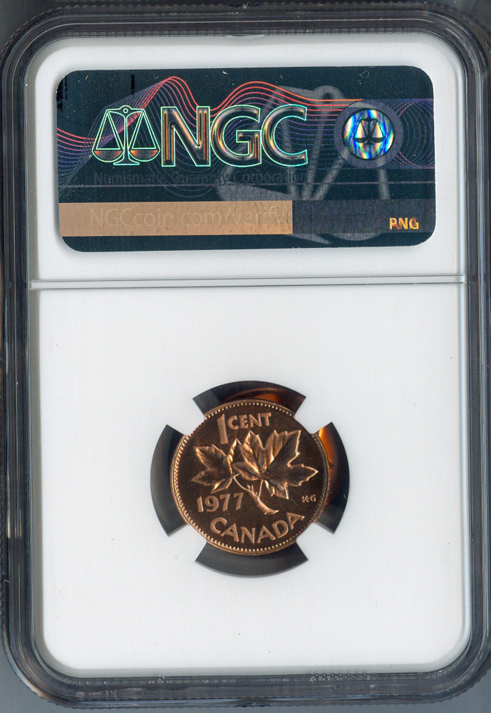 1977 Canada Small Cent NGC MS68 RD MAC - Quality