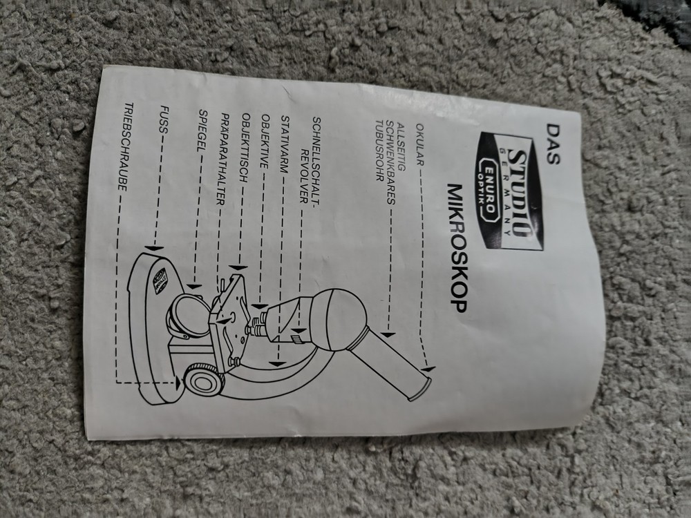 Microscope West Germany vintage