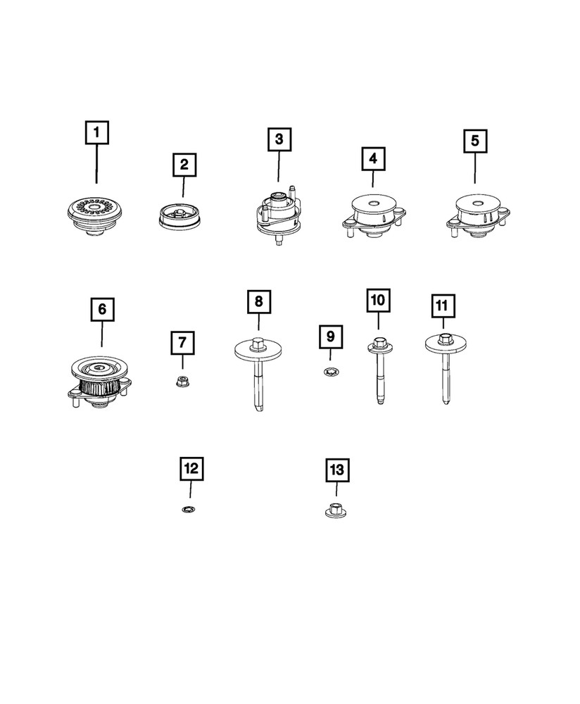 Genuine Mopar Hex Flange Head Lock Screw 06512962AA