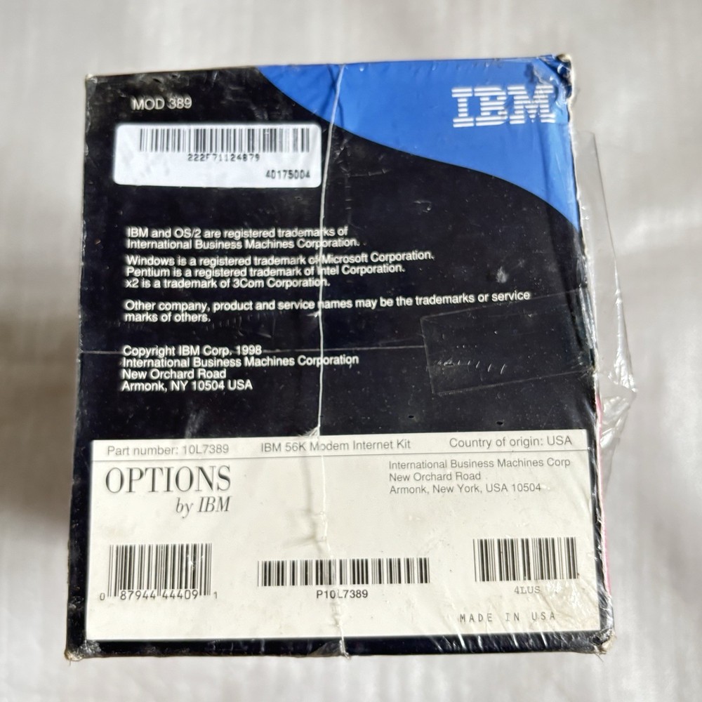 IBM 56k Modem Internet Kit