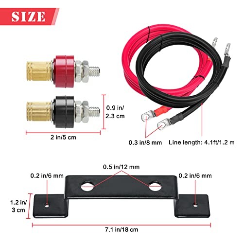Battery Jump Post, Battery Remote Charging Tool Jumper Terminals Relocation