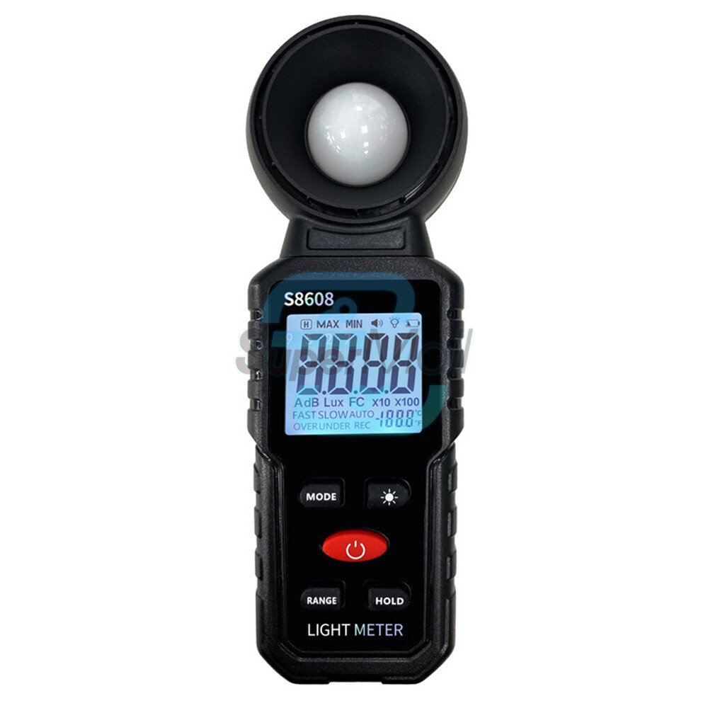 S8608 LCD Light Meter Digital Illuminance Meter Luxmeter Photometer 200000Lux-