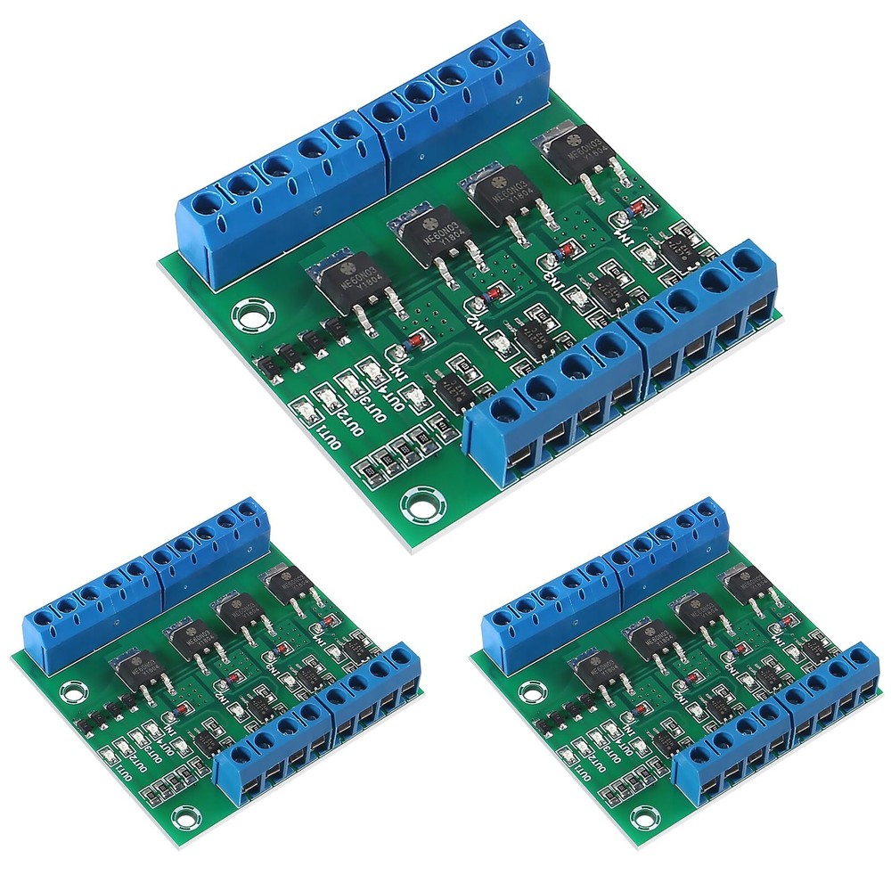 3 PCS 4-Channel PLC Amplifier Circuit Board MOS FET PWM Driver Module 10A