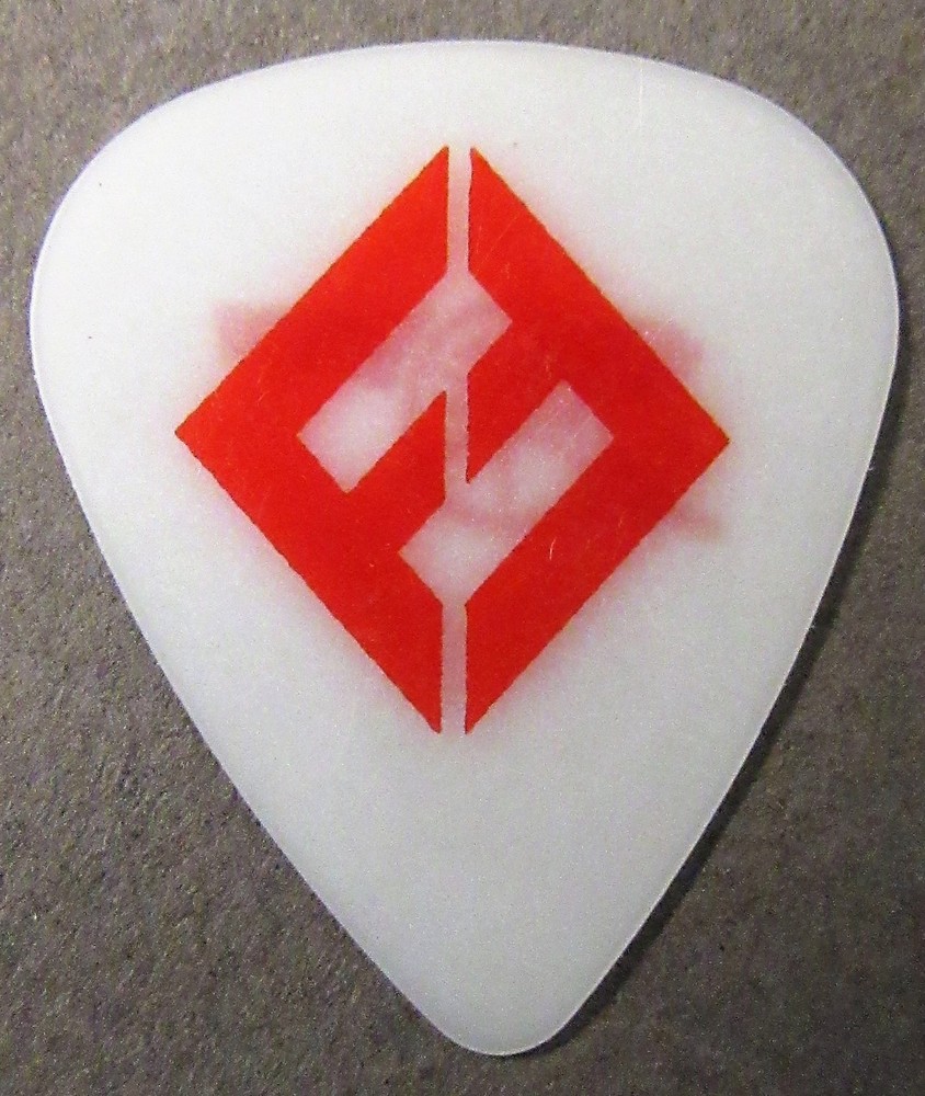 FOO FIGHTERS 2017 Tour guitar pick red on white with CANNON