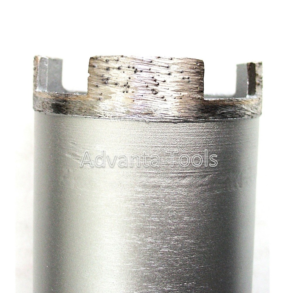 3” Dry Diamond Core Drill Bit for Hard Concrete Masonry 5/8"-11 Threads