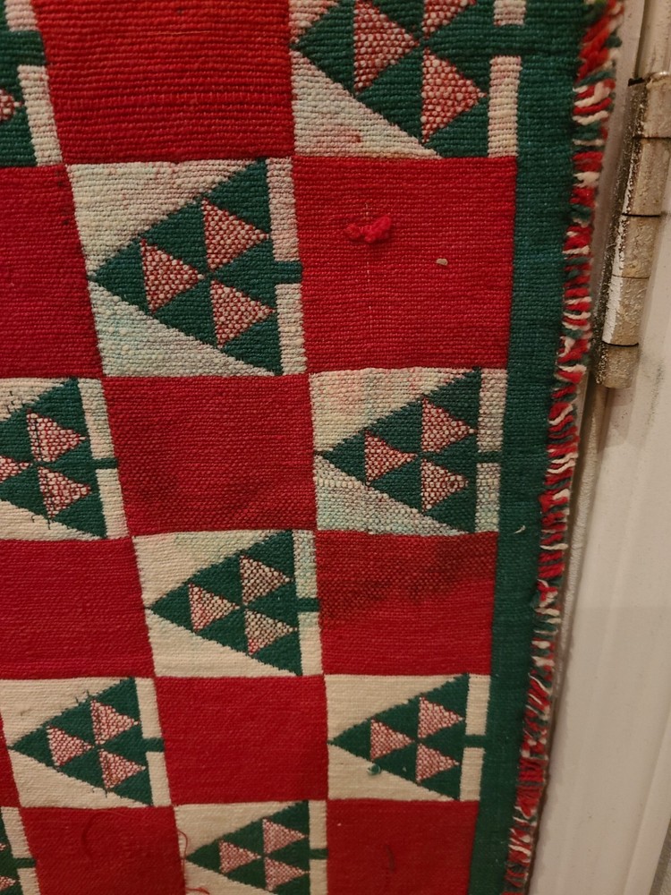 Christmas Table Runner Checkered Tree Pattern 12.5" x 67" Tree Checker