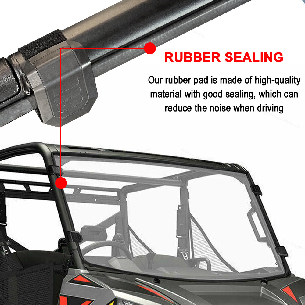 Front Windshield Full Clear Windscreen Fit for 2012 2013-22 Polaris Ranger XP