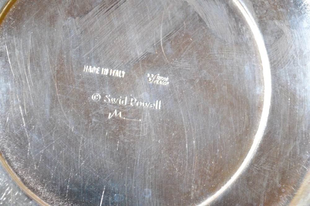 Swid Powell Robert Am Stern Silverplate Large Handle Water Pitcher