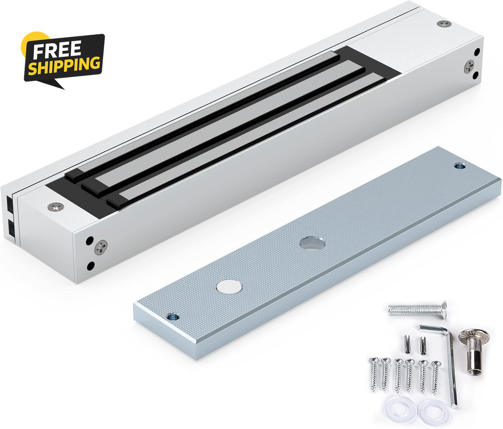 Magnetic Lock, 600LBS 280Kg Holding Force Electromagnetic Lock, DC 12V