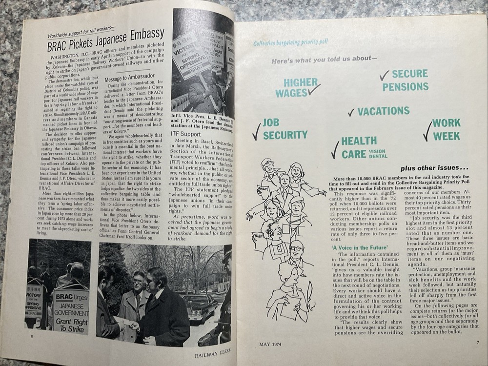 Railway Clerk Interchange May 1974 Issue Magazine