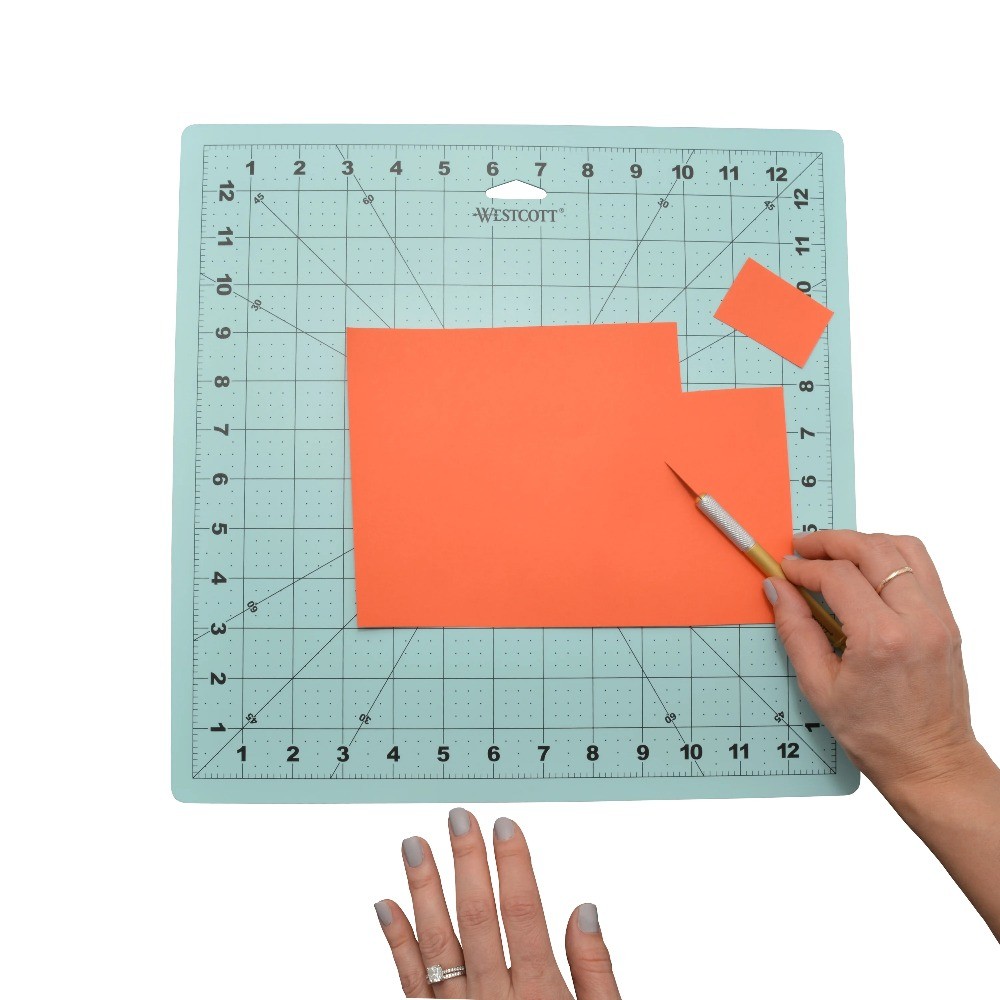 Self Healing Cutting Mat 12x12 Inches Double Sided Gridded Work Surface for