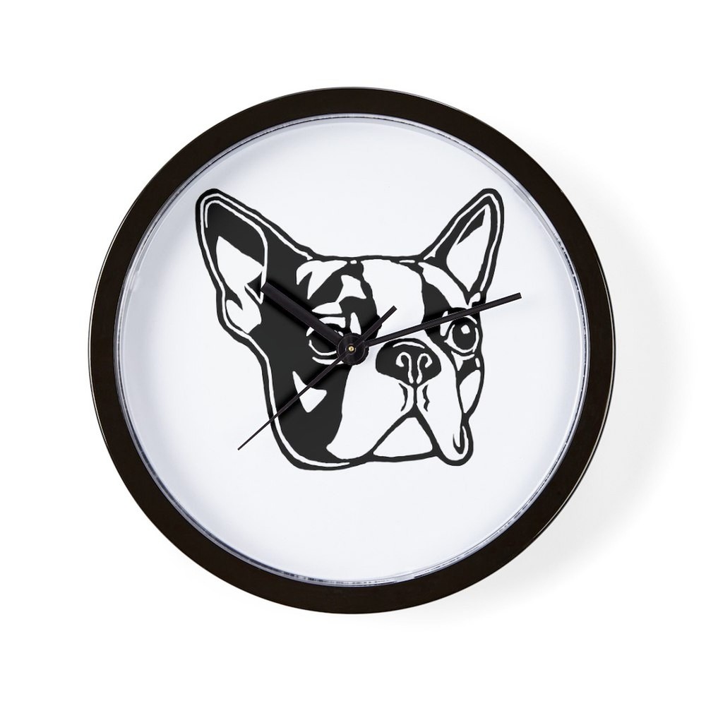 CafePress Boston Terrier 10" Wall Clock (207208881)