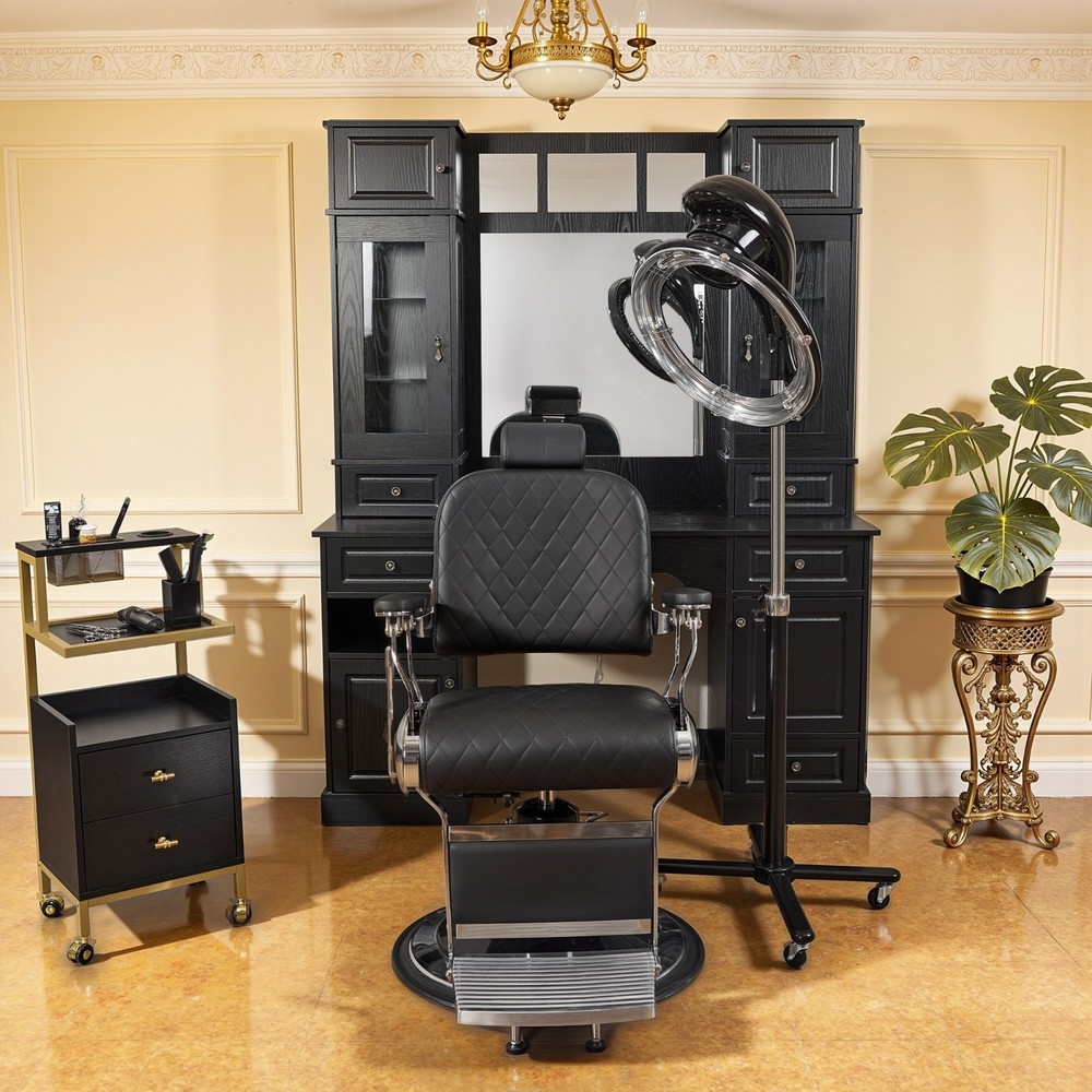 Orbiting Hair Dryer Processor with Adjustable Height & Smart Control Panel