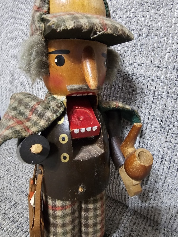 Steinbach Germany Original Handcrafted Sherlock Holmes 681 Nutcracker 1983