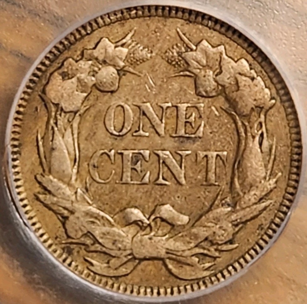 1857 Flying Eagle Cent ICG AU50 #3793