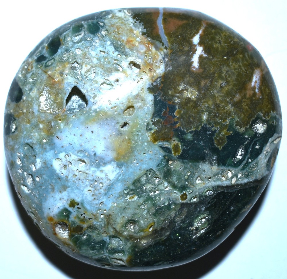 Ocean Jasper Palm Stone 2.58"/171 Grams