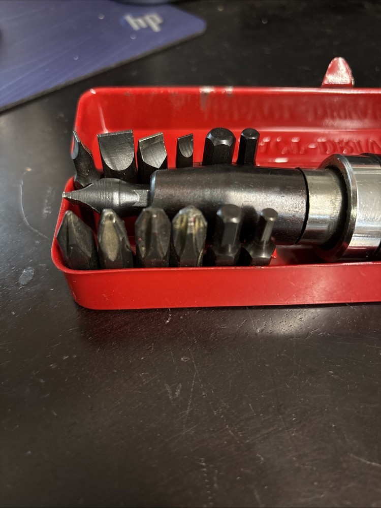 14pcs 1/2" Impact Reversible Driver Set & Screwdrivers SAE Bits Set Hand Tools