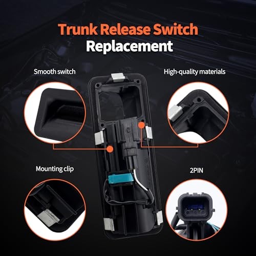 Rear Tailgate Handle Release Trunk Switch - Compatible with Kia Sportage