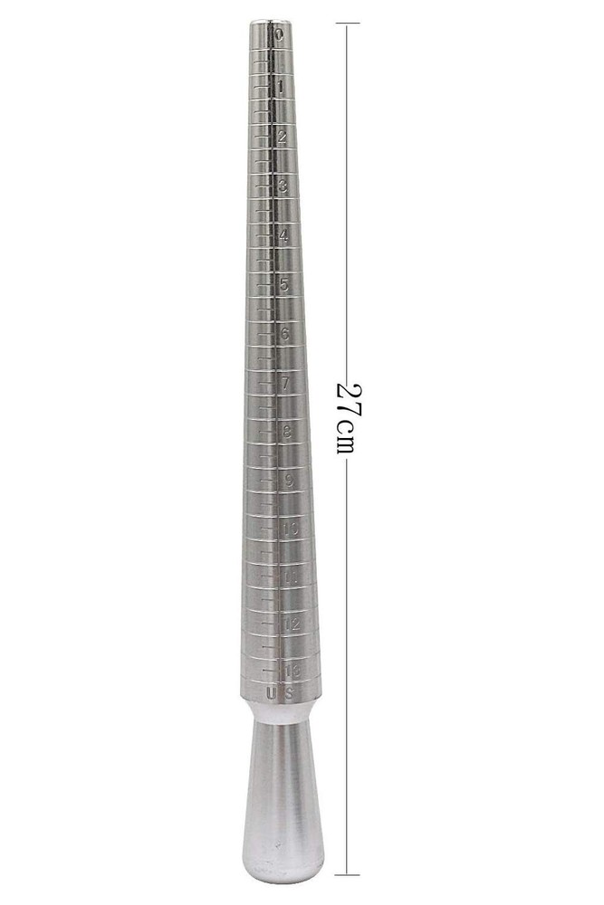 PHYHOO Rould Ring Mandrel Metal Sizer Gauge Set 3pcs-ring sizer tool
