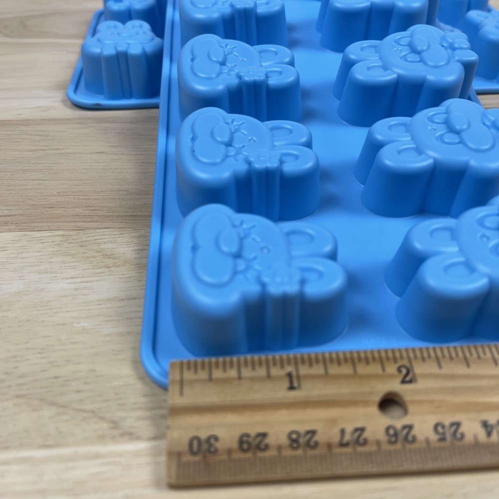 2 - Easter Bunny Ice Cube, Edible Gummies, Candy, Jigglers Flexible Mold