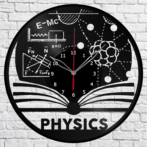 Vinyl Clock Physics Wall Clock Unique Art Vinyl Record Wall Clock 1271