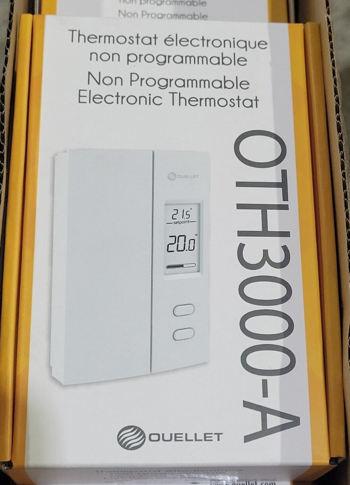 OUELLET Non programmable Electronic Thermostat OTH3000-A