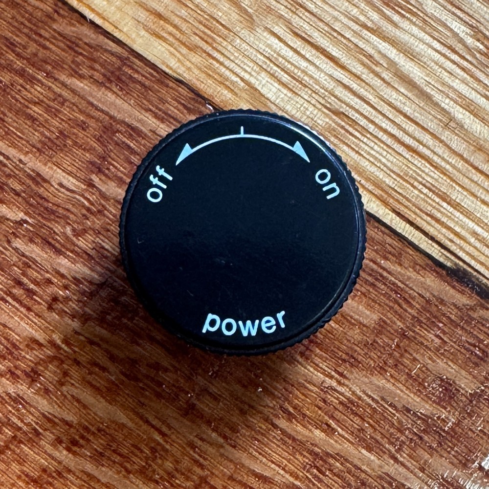 AUTHENTIC OEM Technics SL-1200 MK2 Power Switch Cap / Knob [Used] Circle Hole