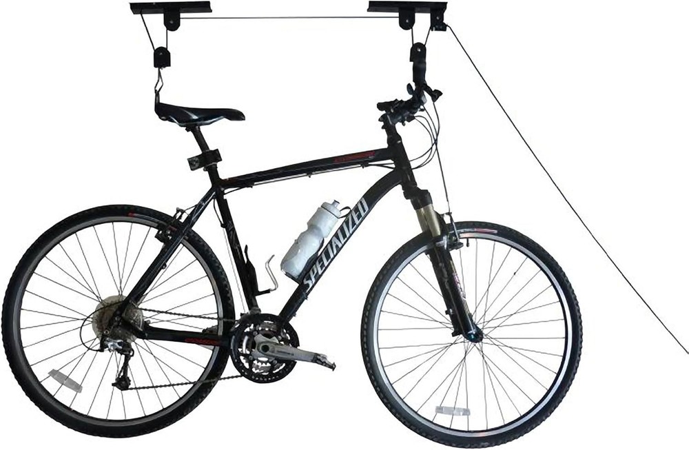 Secure 100lb Capacity Bike Hoist – Overhead Garage Storage Solution by RAD Cycle