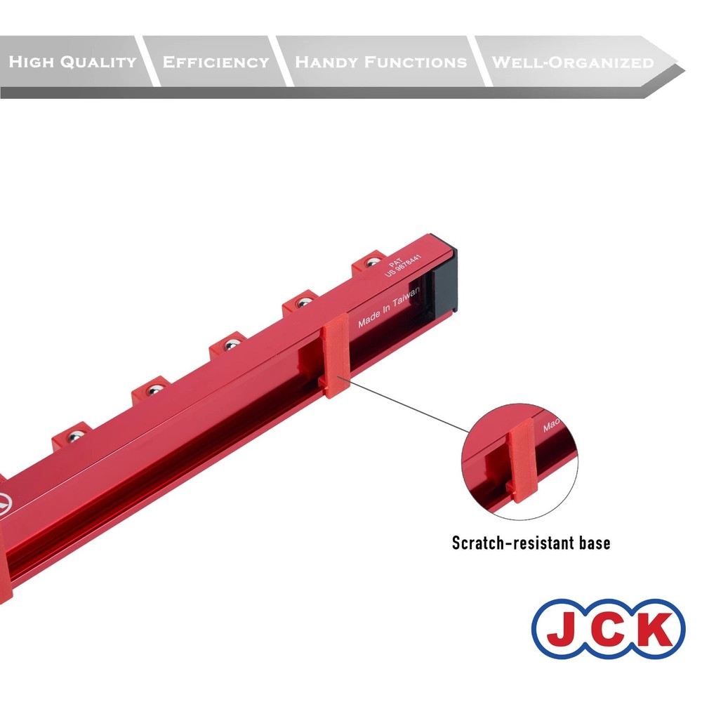 JCK Professional Quality Aluminum 1/2" Socket Organizer
