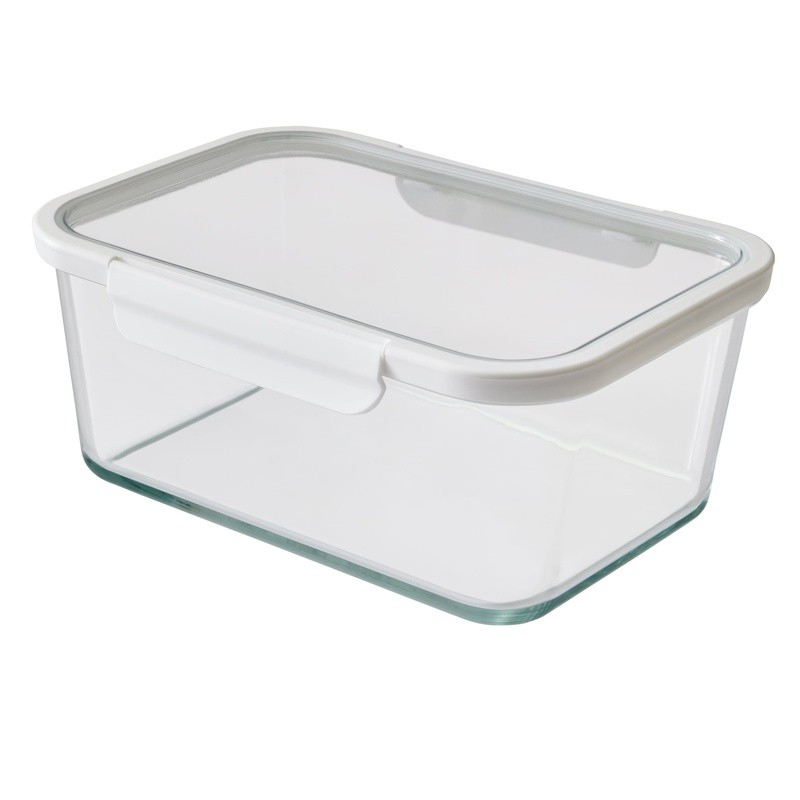 14 Cup Glass Food Storage Container Set Tritan Lid Microwave Safe Stackable New