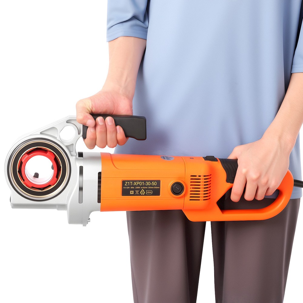 Handheld Electric Pipe Threader Threading Machine W/6 Pipe Cutter 1/2" - 2" USA