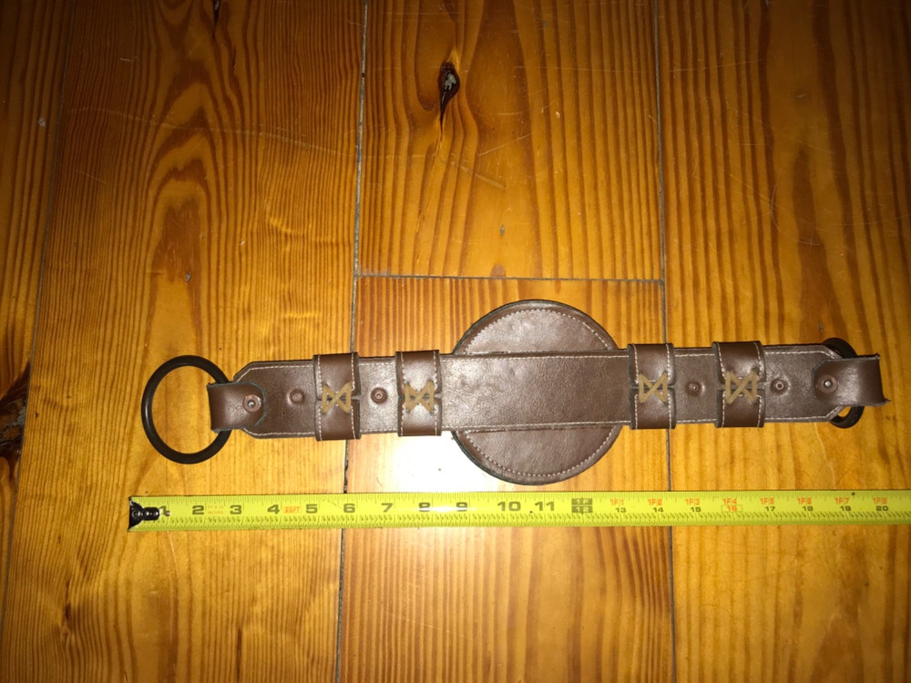 Brown Leather Strap With a Star and 4 Bells