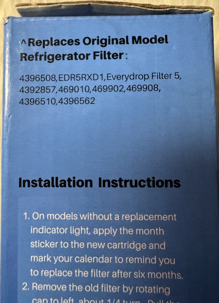 IcePure RWF0500A Refrigerator Water Filter Replacement Filter New Sealed