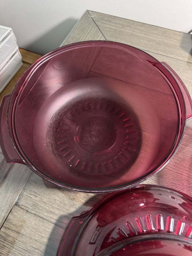 Tupperware TupperWave Stack Cooker Set 12 Pcs Cranberry Used Combo From 2 Sets