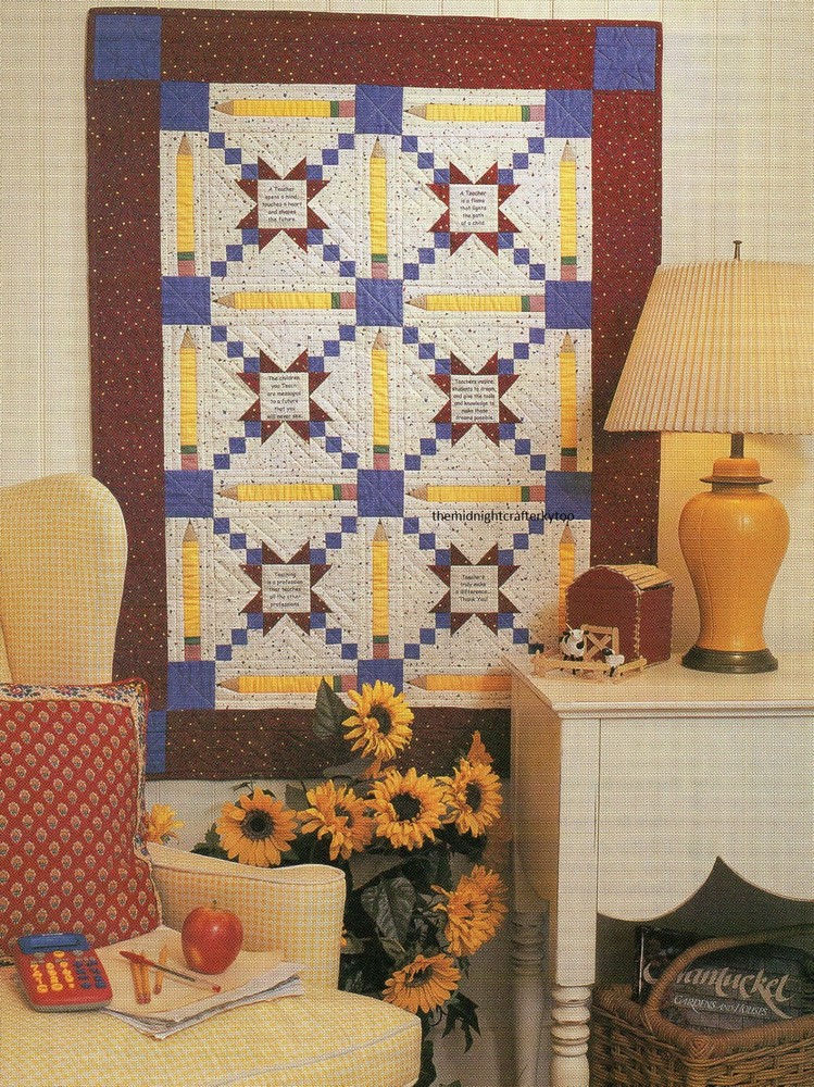 Words Of Wisdom Quilt Pattern Pieced JP