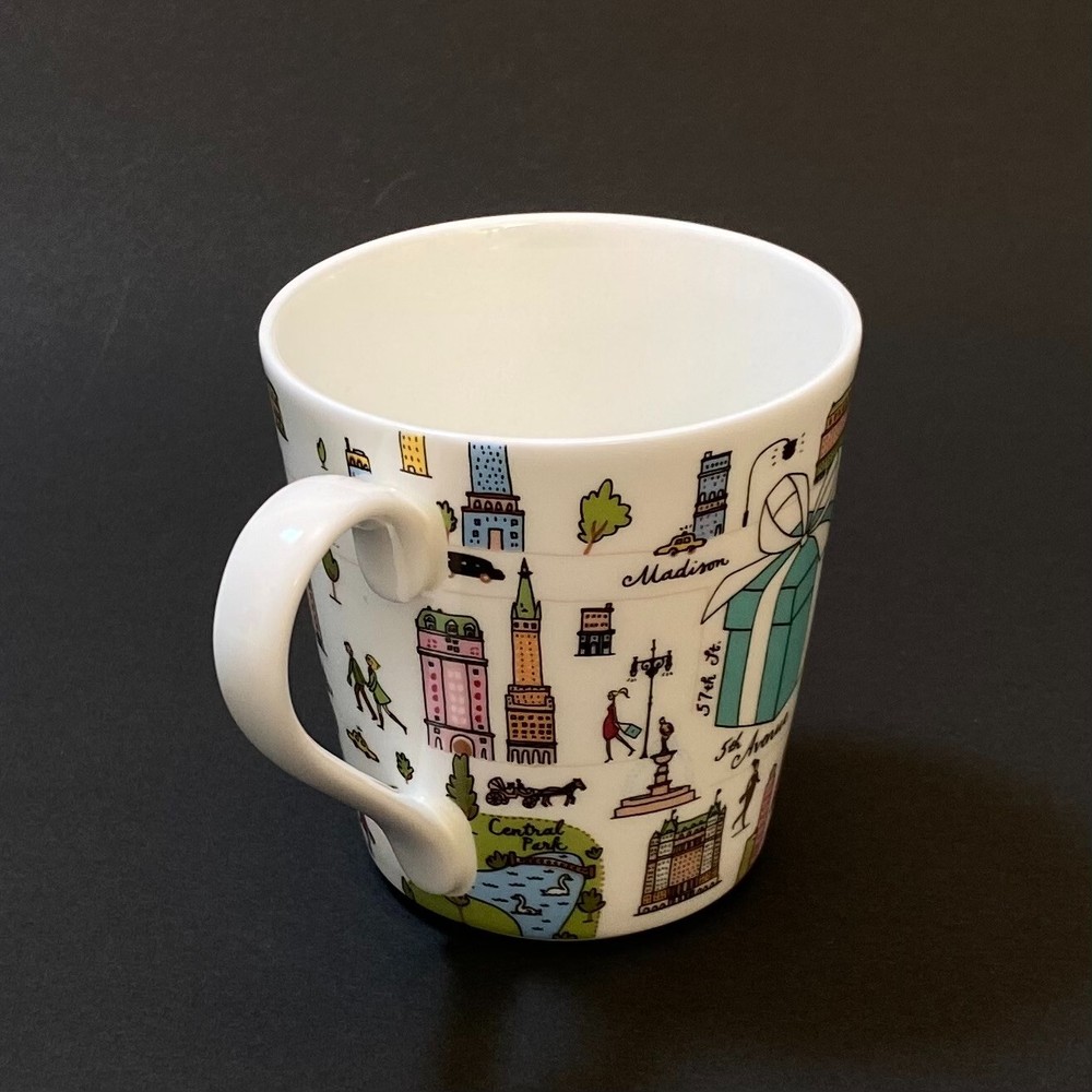 Tiffany & Co. 5th Avenue Bone China Mug Cup 2pcs Set Authentic 210ml with Box