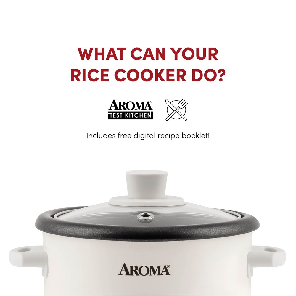 4-Cups (Cooked) / 1Qt. Rice & Grain Cooker, White