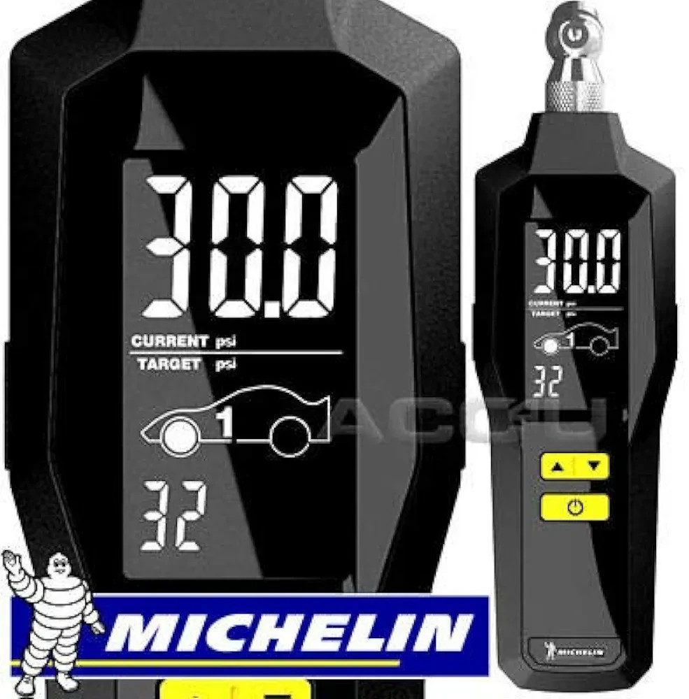Michelin Programmable Digital Tire Pressure Gauge ~ 1 Pack